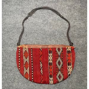 Nomads Kilim Wool And Leather Handmade Bag